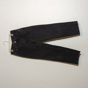 ZARA Black High-Rise Wide Leg Jeans - Sz 4